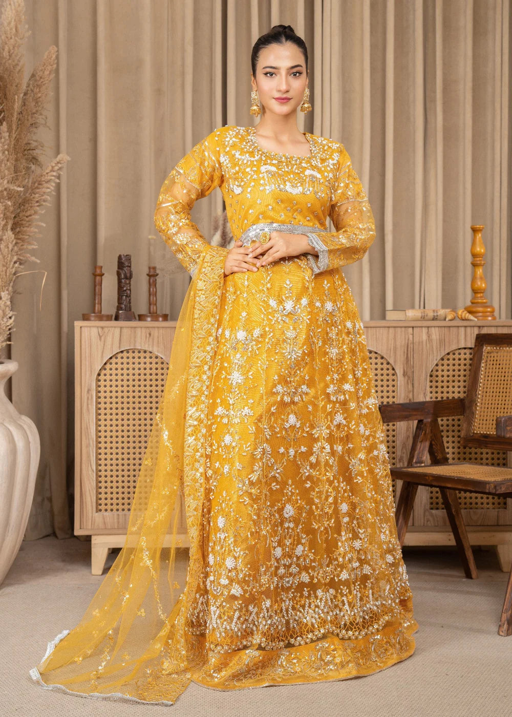 Yellow 3-Piece Lehenga