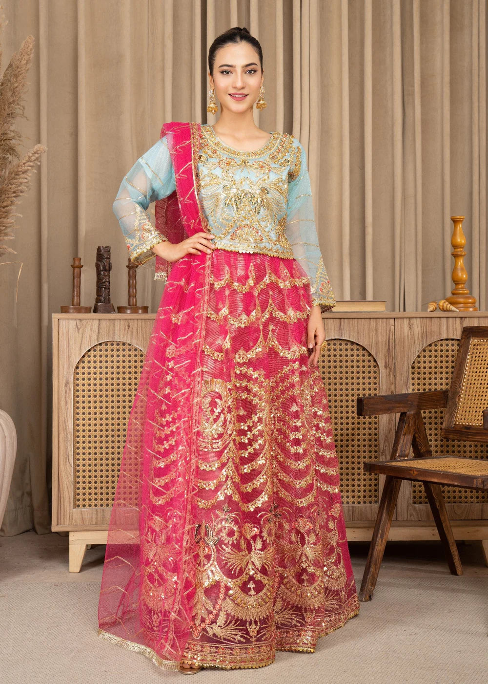Multi-Color 3-Piece Lehenga