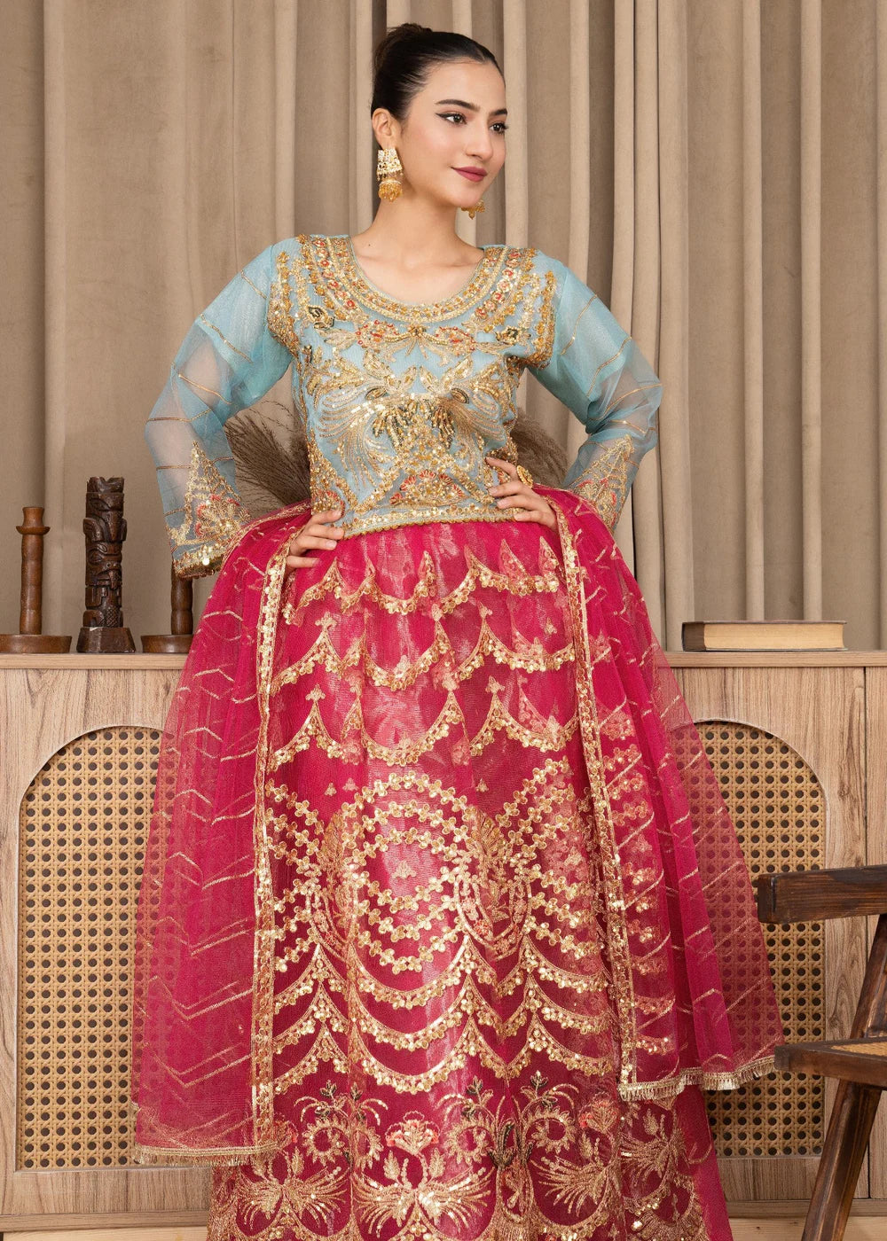 Multi-Color 3-Piece Lehenga