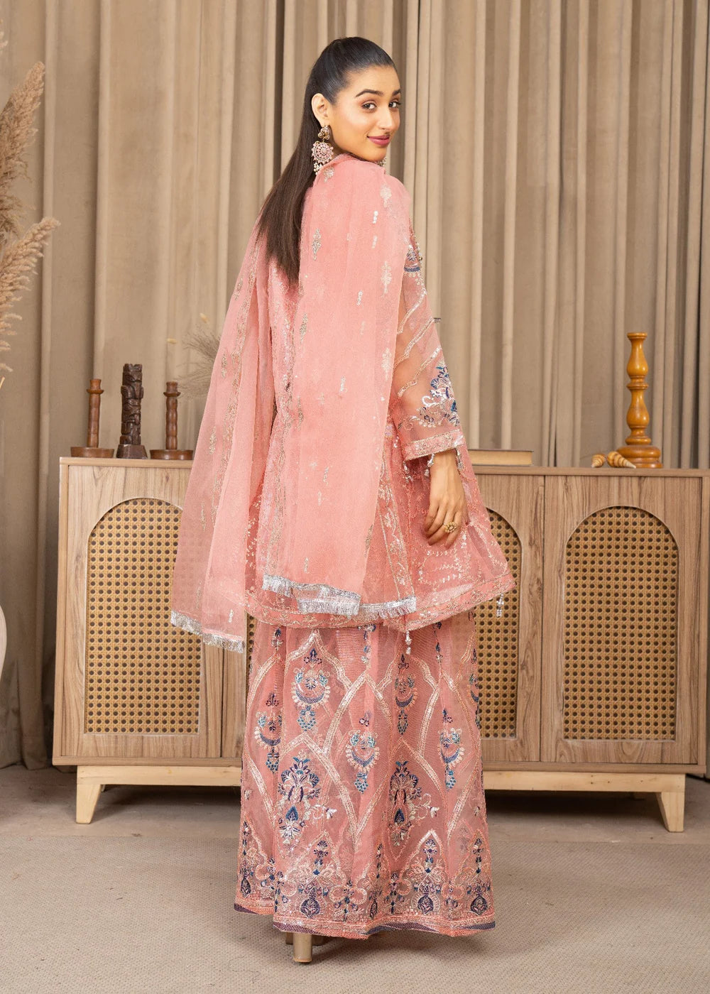 Pink 3-Piece Sharara