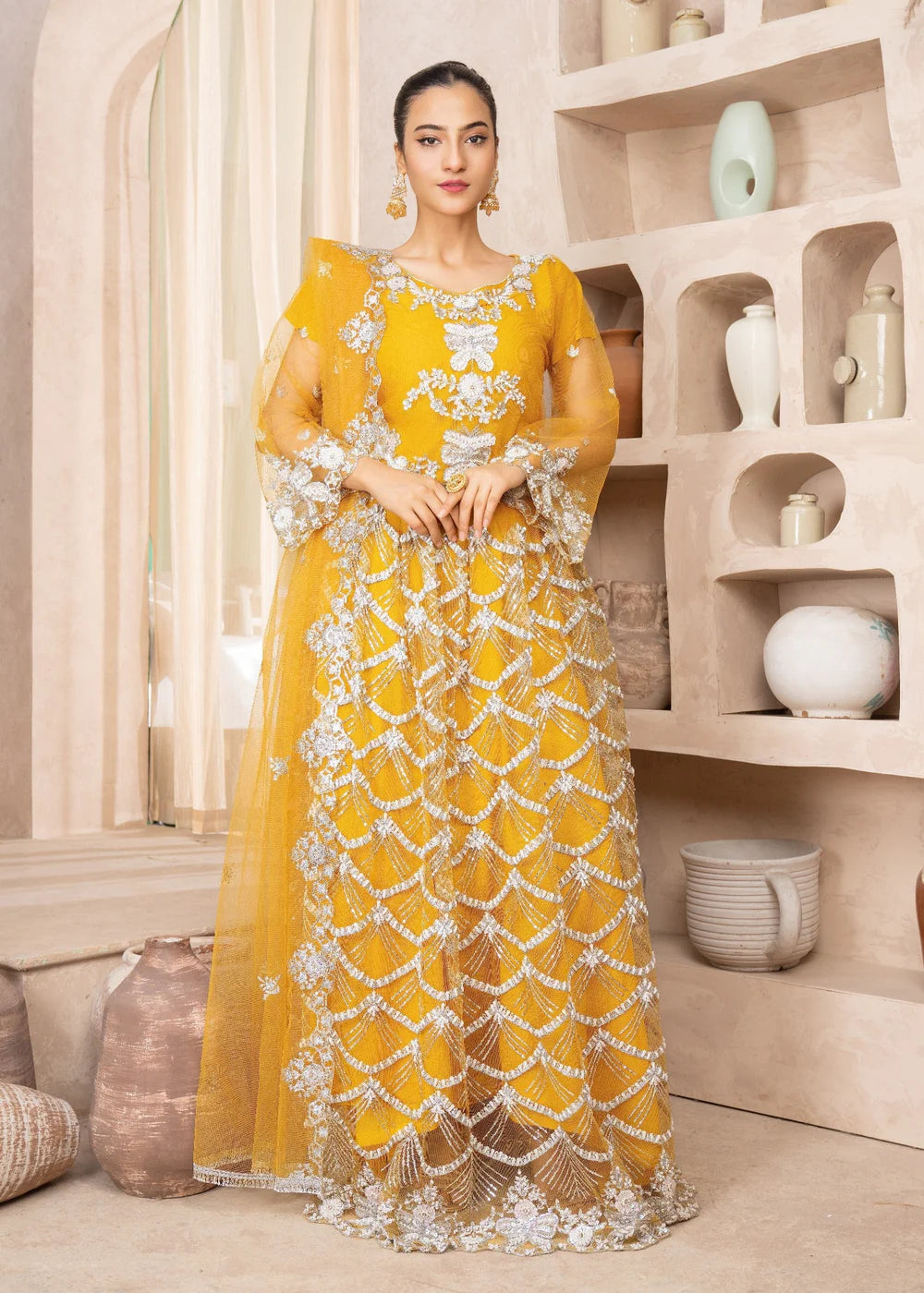 Yellow 3-Piece Lehenga