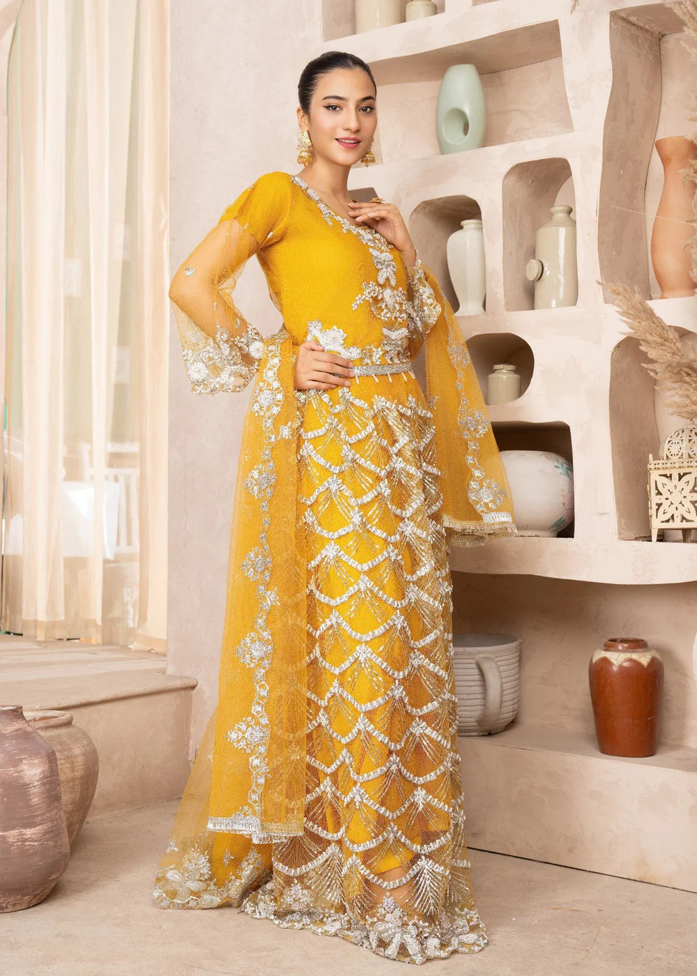 Yellow 3-Piece Lehenga