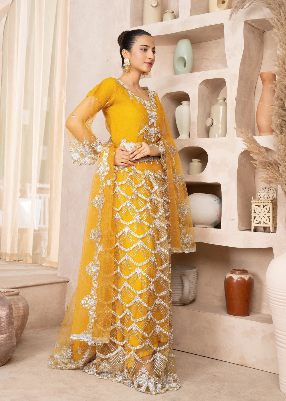 Yellow 3-Piece Lehenga