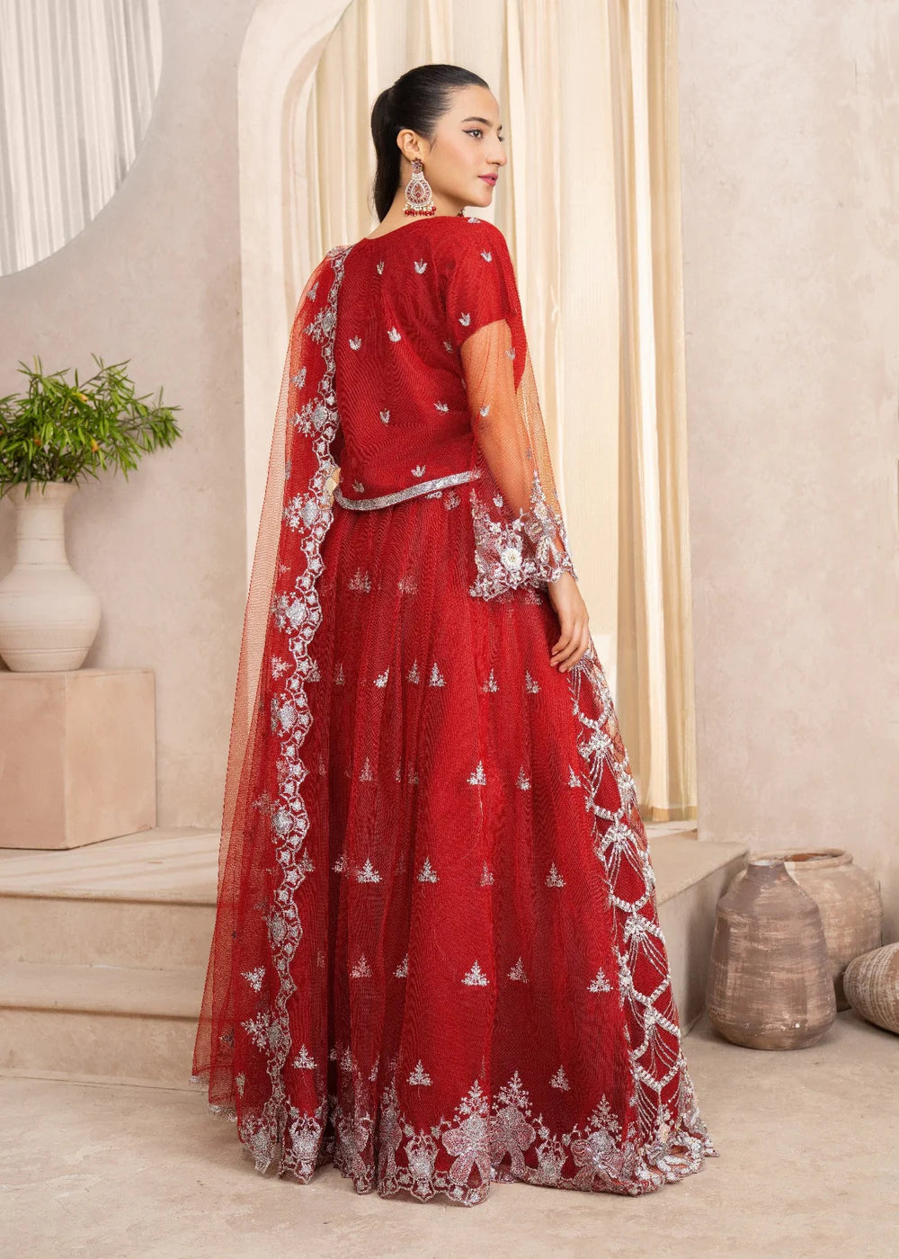 Red 3-Piece Lehenga