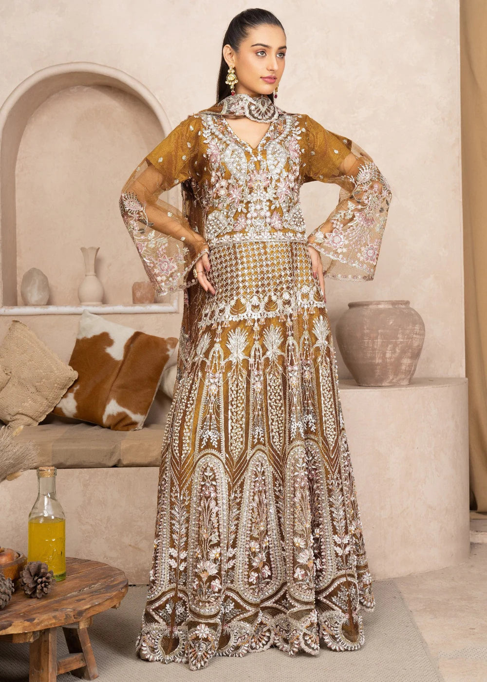 Bronze 3-Piece Lehenga