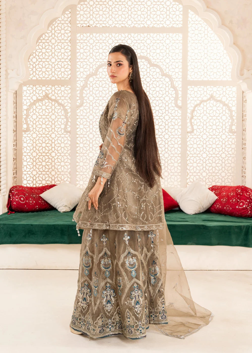 Mocha 3-Piece Sharara