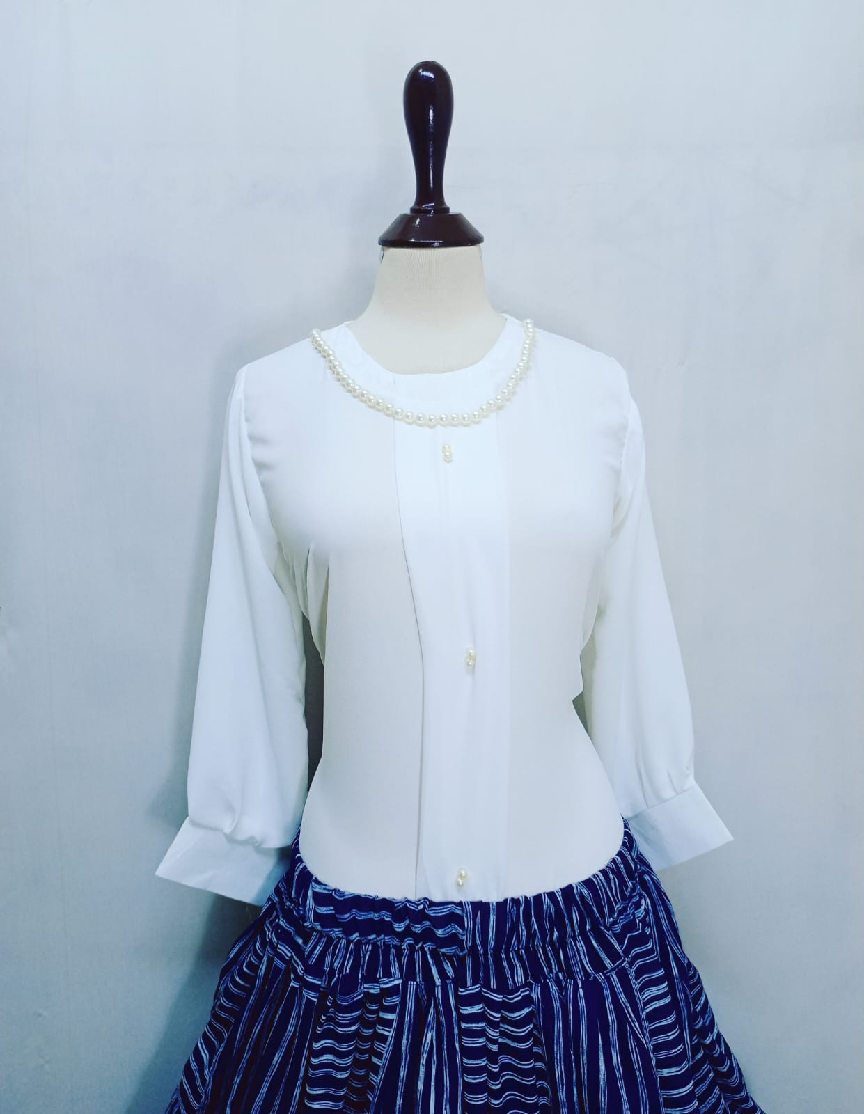 White Imported Skirt Set