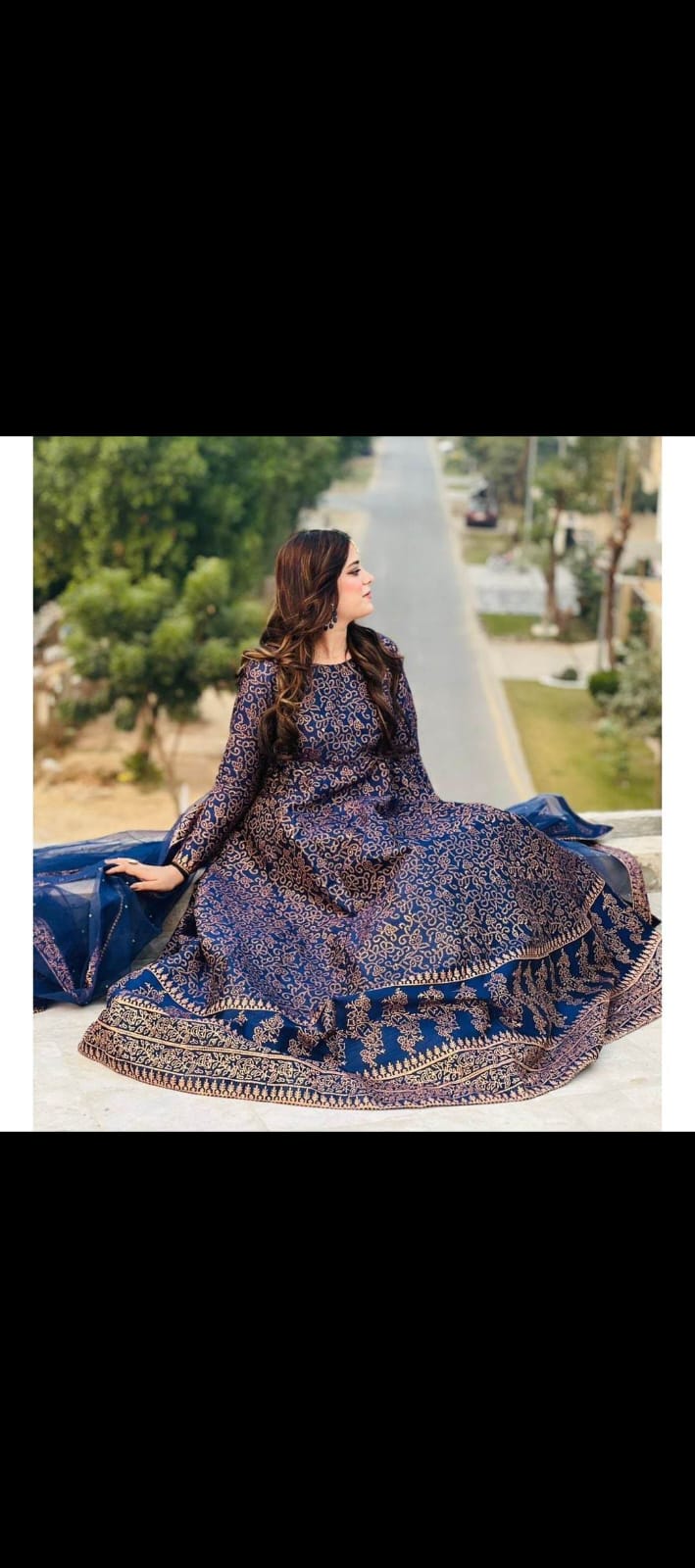 Fancy Samooz Silk Printed Maxi 3 pieces For Girls