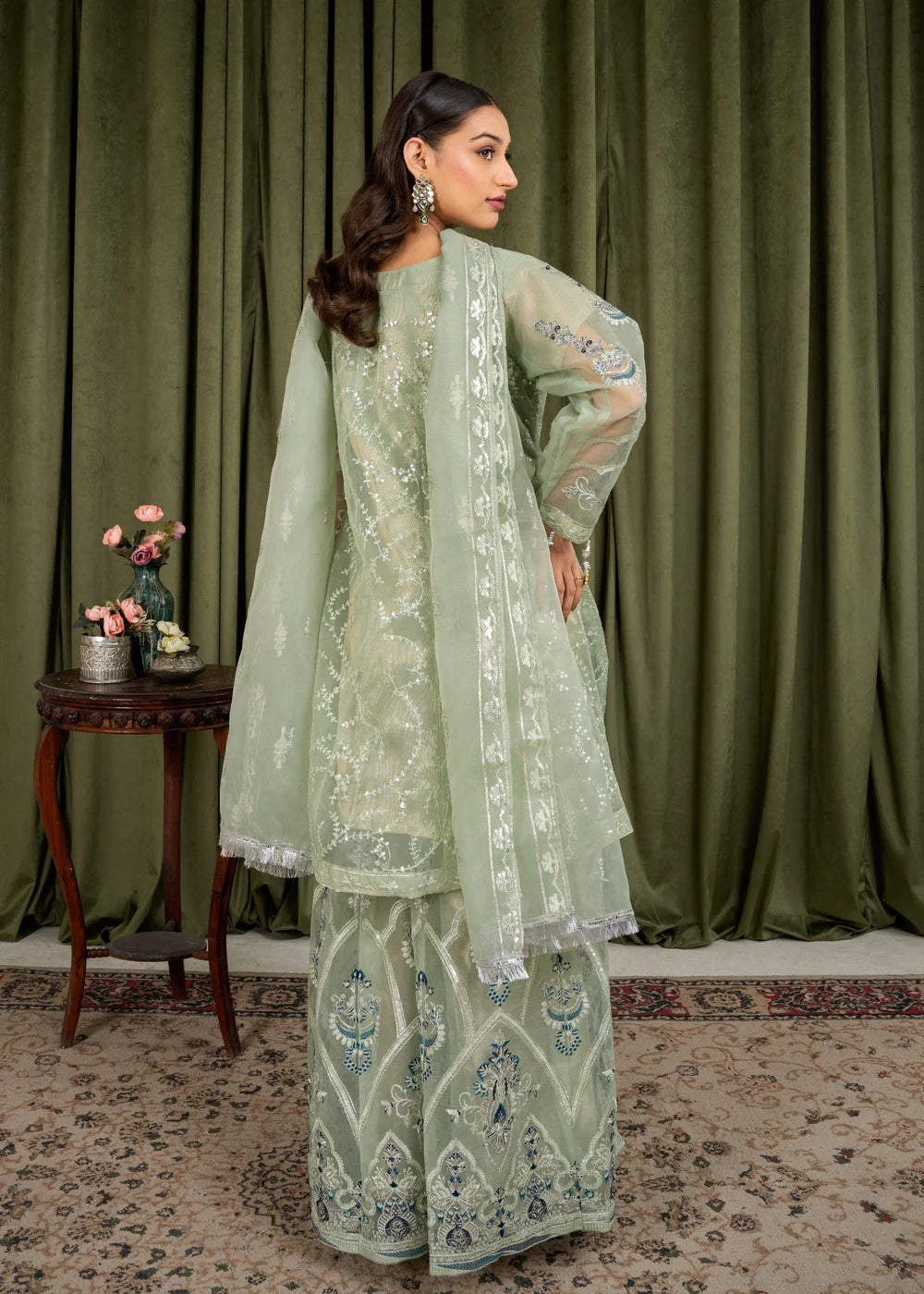 Pistachio 3-Piece Sharara