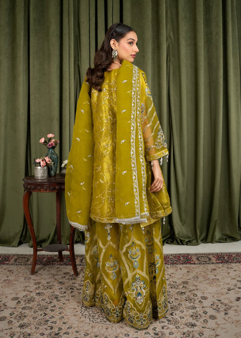 Olive 3-Piece Sharara