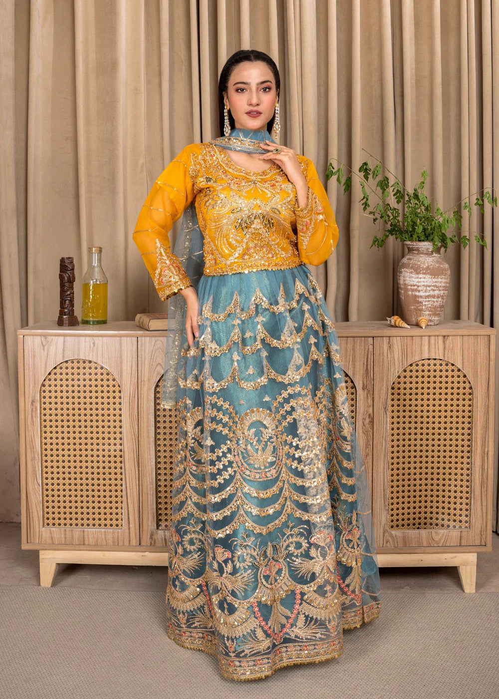 Multi-Color 3-Piece Lehenga