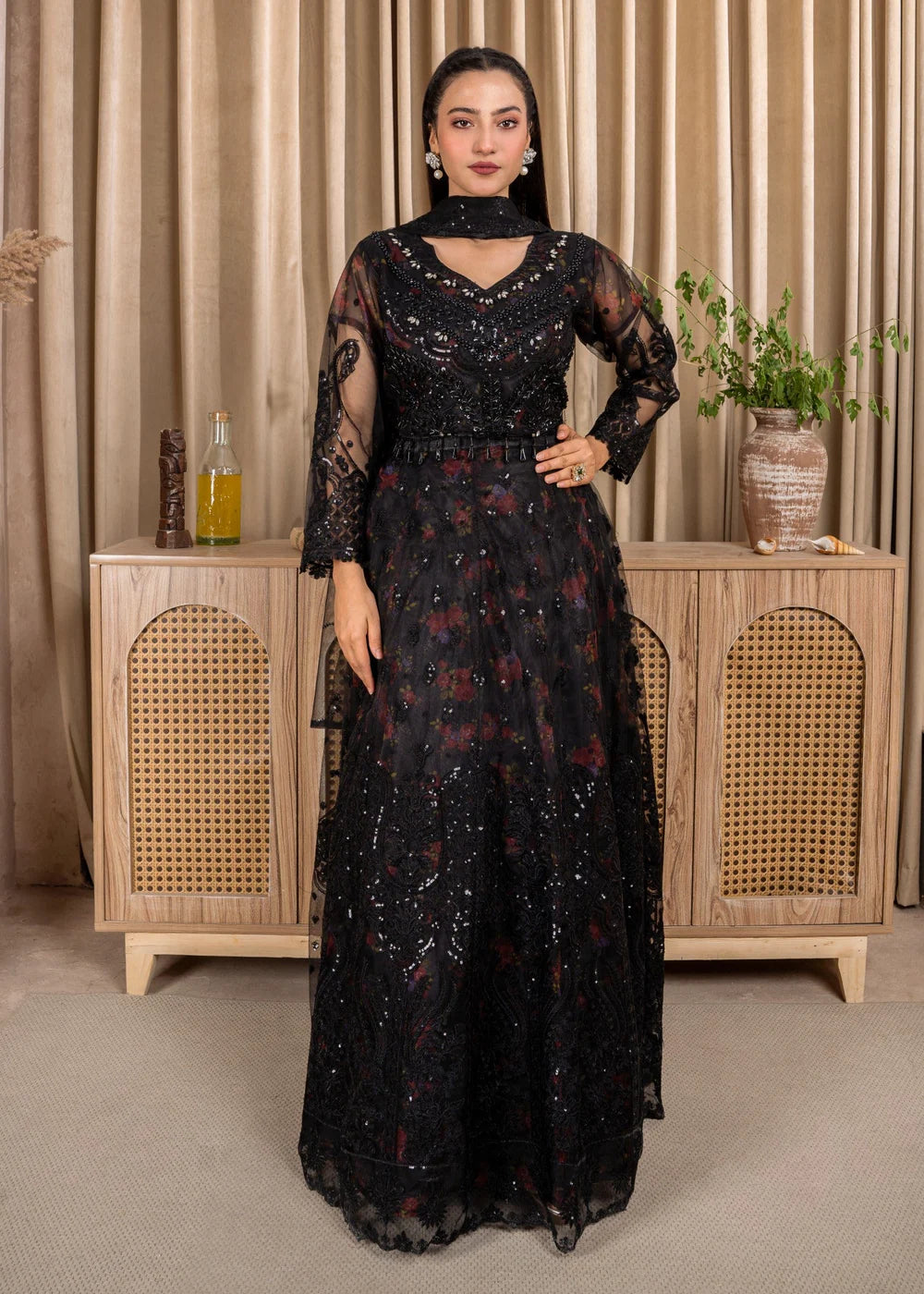 Black Festive Lehenga