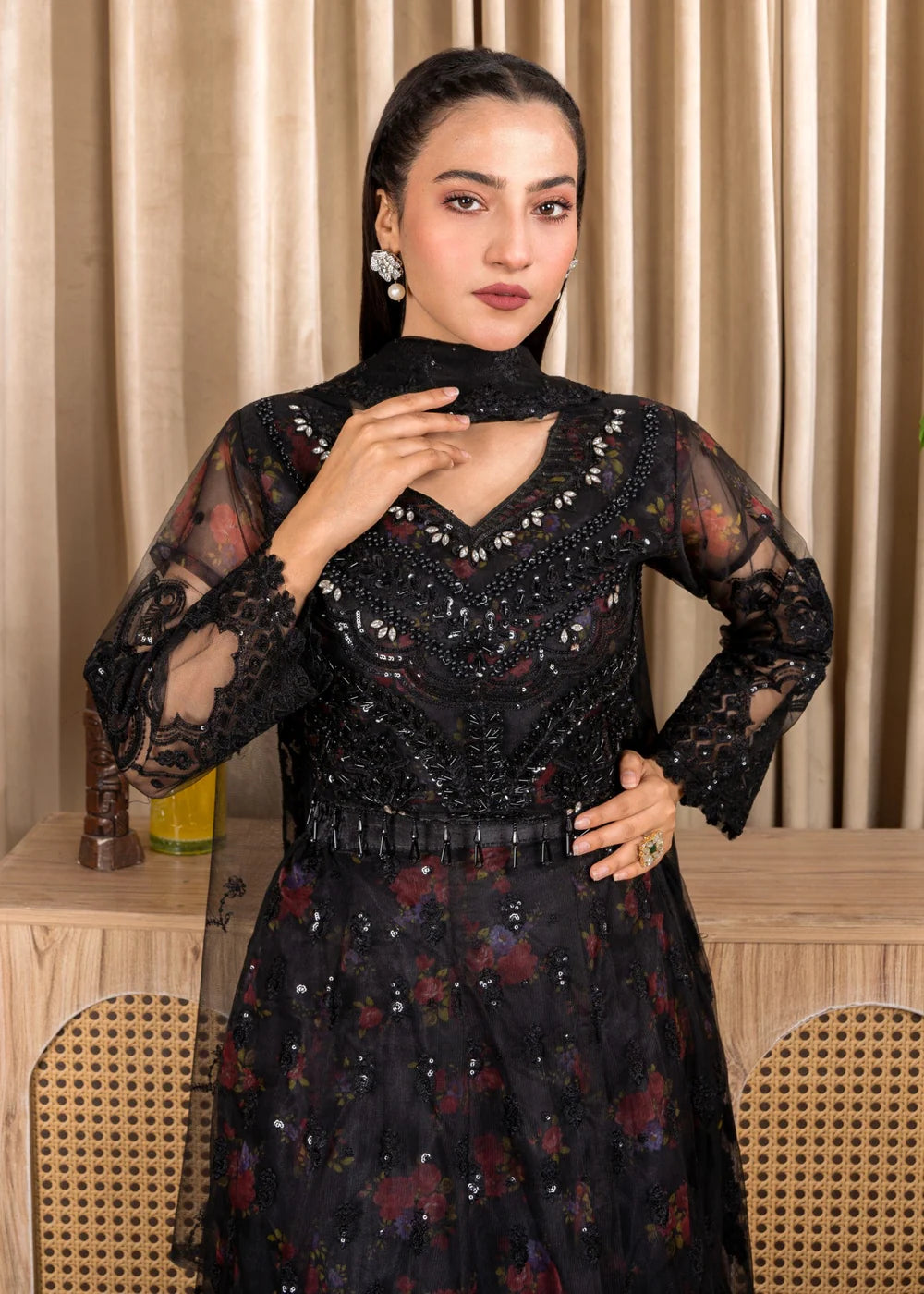 Black Festive Lehenga