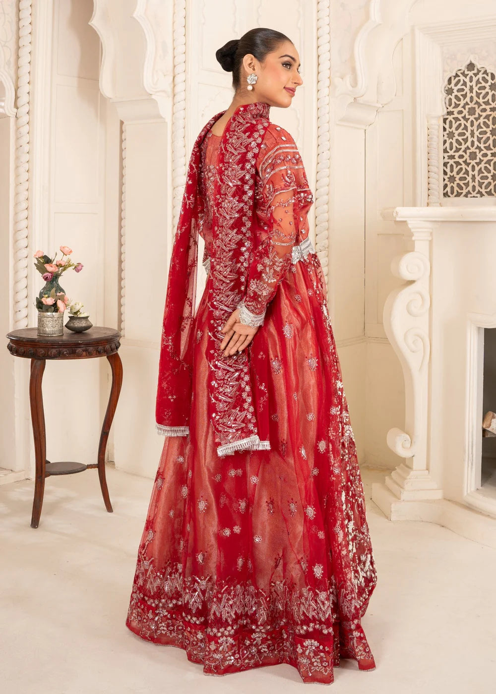 Maroon 3-Piece Lehenga