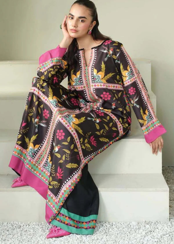 Gul Bahar Black – 2Piece Co-ord Set